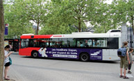 busreclame op de bus