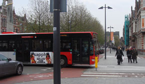 busreclame op de bus